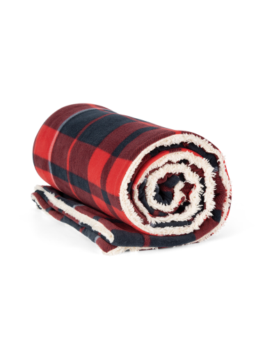 Plaid van Sherpa bedrukken | Red/Navy