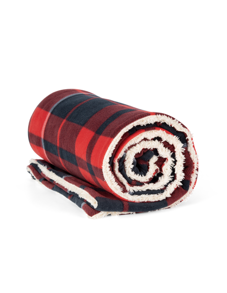 Plaid van Sherpa bedrukken | Red/Navy